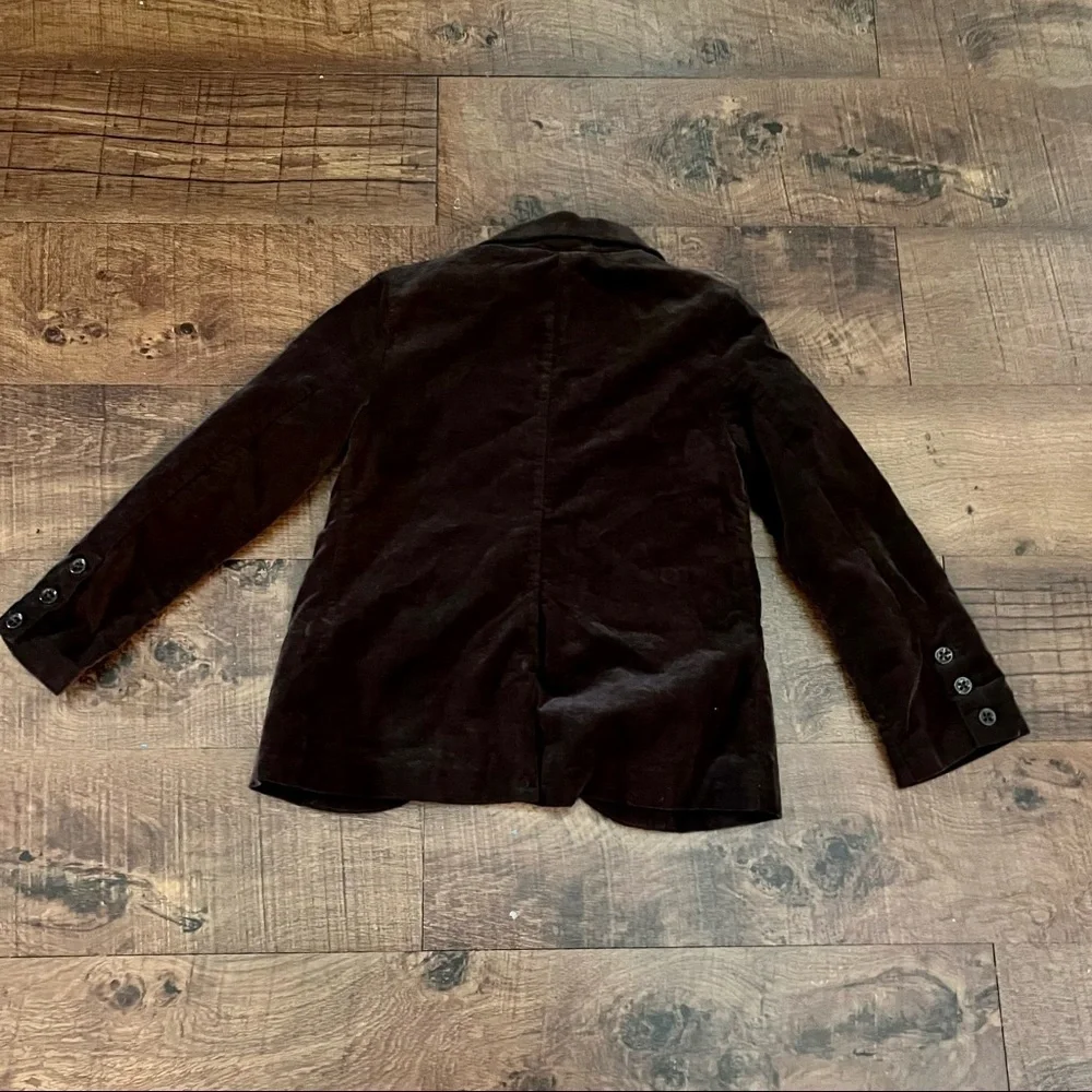 NWT Gymboree girls corduroy brown jacket coat w/pink yellow bows Sz small